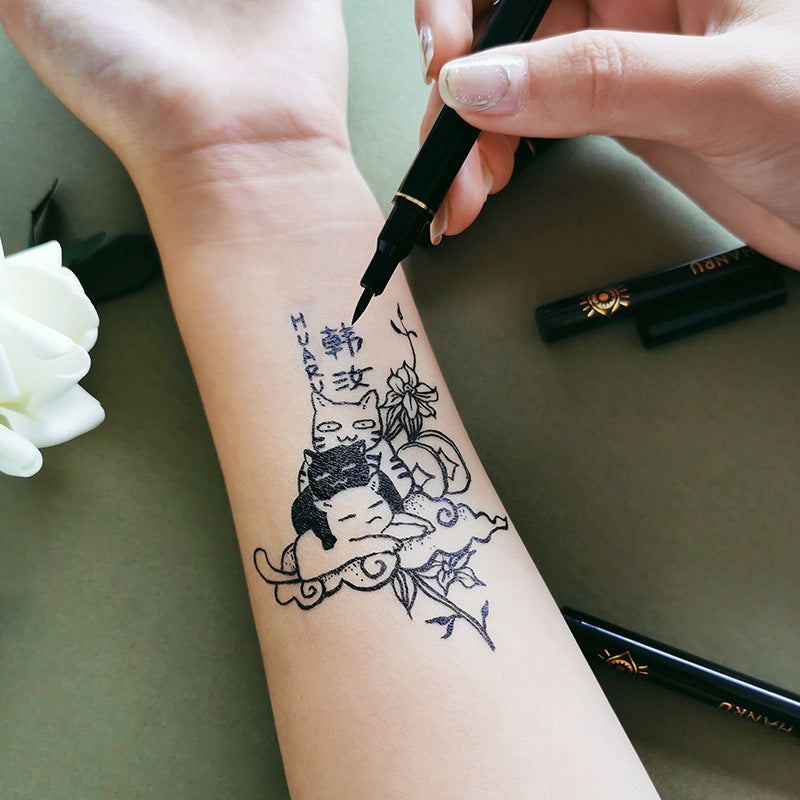 Eyeliner waterproof, anti-sweat, non-marking, long-lasting, non-smudged, big eyes, fixed makeup, beginner liquid eyeliner