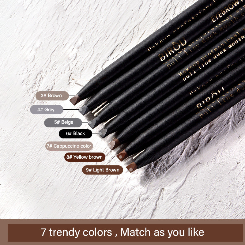 Hard-core mist pull line eyebrow pencil waterproof and sweat-proof natural long-lasting non-smudge non-marking makeup artist special