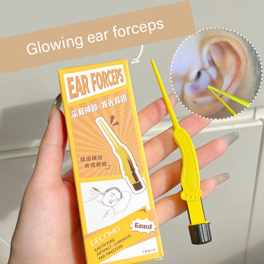 Glowing ear spoon ear tweezers professional cleaning tools